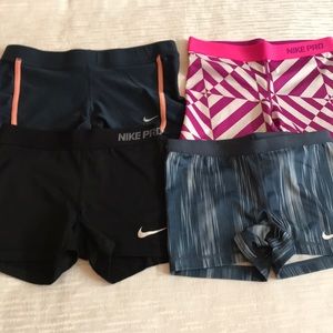 NIKE PRO & DRI FIT SHORTS- Selling as bundle- $30